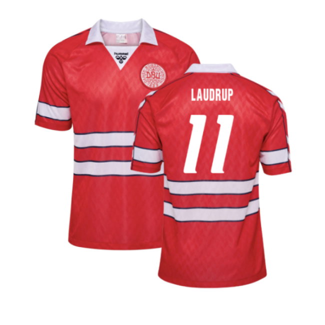 1988 Denmark Home Retro Shirt (Laudrup 11)-SoccerKits Hub | Buy Soccer Jerseys Online